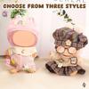 Ruokey Doll Accessory Set 4 Pieces Pink Sweet 15cm 17cm Plush Costume Outfit for Labubu Dolls
