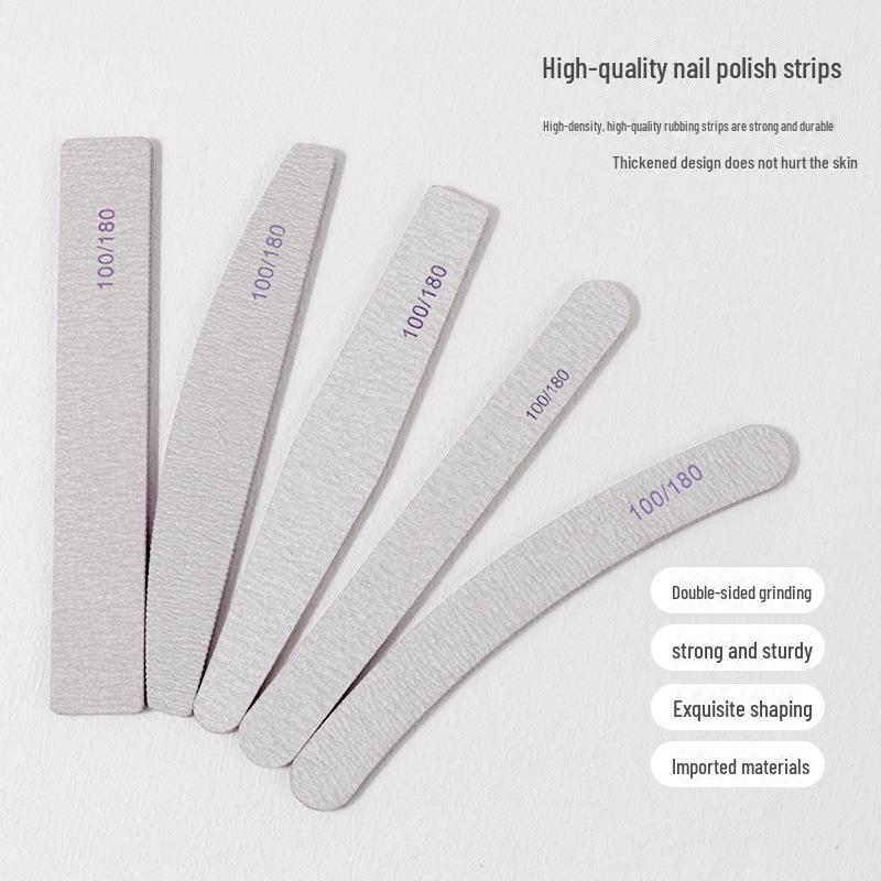 Premium White Sand Strips for Manicures, Nail Shaping, Polishing, and Removal. Perfect for Nail Files and Durable Tools.