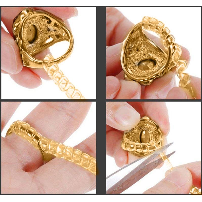 12 Pièces Ajusteurs de Taille de Bague Invisibles Garde Clip Invisible Redimensionneur Anneau de Garde Transparent Sizer Convient aux Hommes Femmes