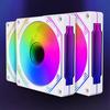 Advanced Cooling 120mm PWM PC Fan with ARGB Lighting, Infinitys Mirror for Desktops and Workstations