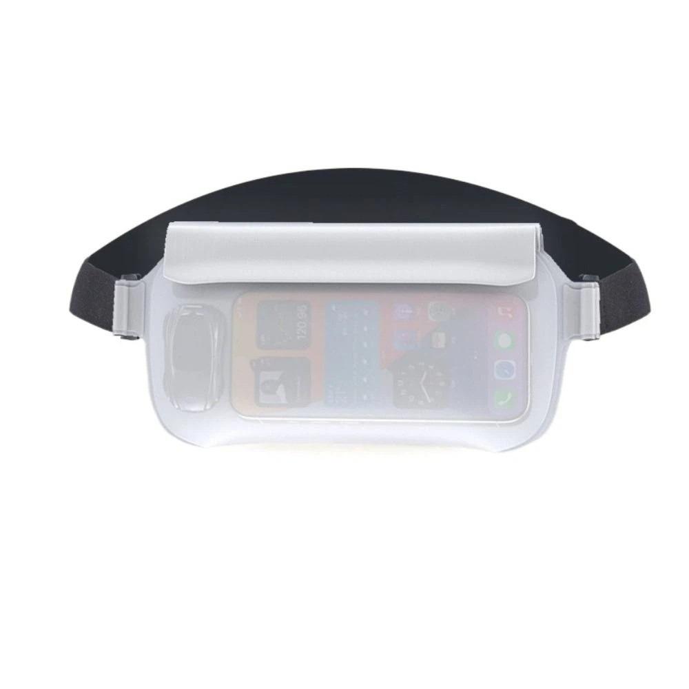 

PVC Waterproof Phone Bag Lanyard Swimming Storage Bag Portable Transparent Waist Bag Rafting белый