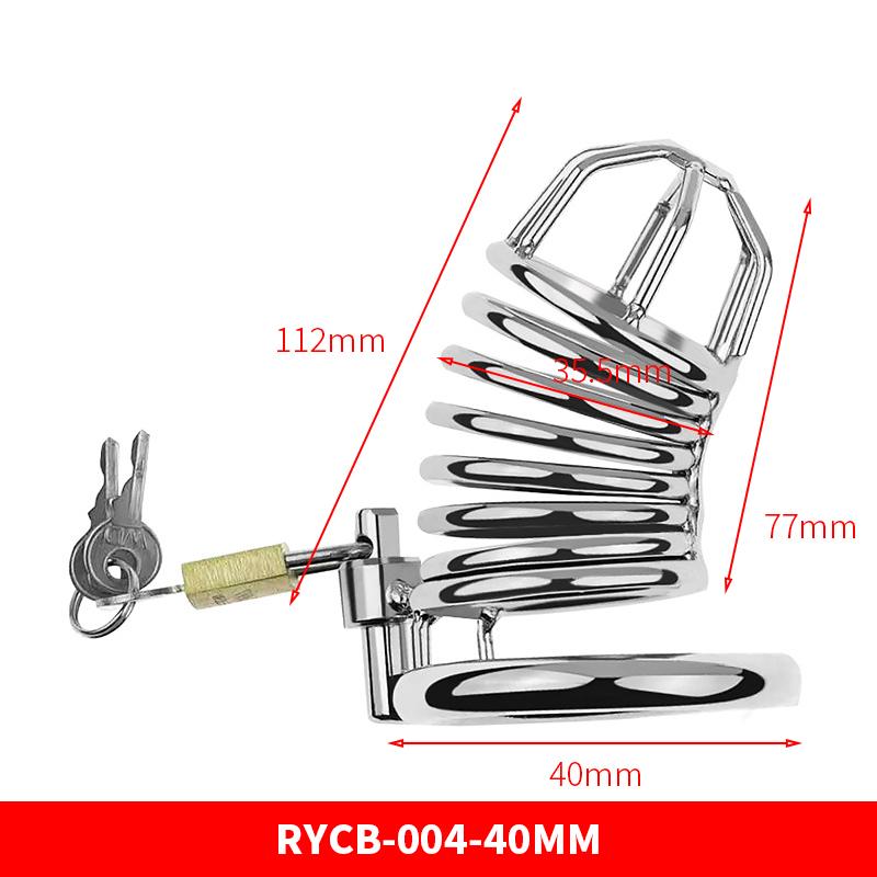 Runyu Adult Sextoy Tooys Men'S Metal Penis Chastity Cage Adjustable Cock Ring Restriction Punitive Stainless Steel Urethral Lock