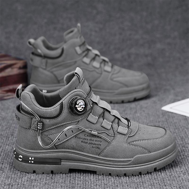 Herbst und Winter britische Streetwear Herrenschuhe Martin Boots, Khaki, Grau, Beige