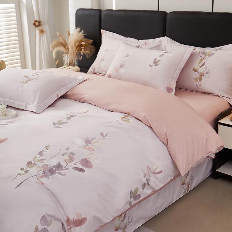 Bijiaman BGM-T2462 Luxury Cotton-Silk Four-Piece Bedding Set