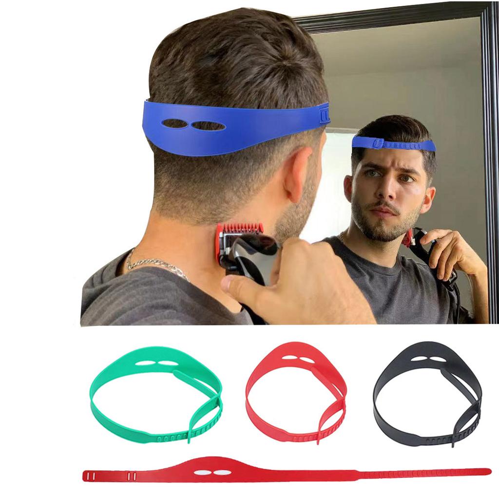 Fascia Curva Regolabile Modello Taglio Capelli Colorata Fai da Te Guida Taglio Capelli Fascia in Silicone Sagomata ad Arco Righello per Taglio Capelli Uomo