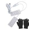 Winter Electric Gloves Heating Pads Portable Heated Pad USB Heated Gloves Mat Winter Outdoor Hand Feet Warmer for Winter Cold