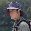 Drawstring Sunshade Fishing Hat Breathable Sunscreen Basin Cap Men's Fisherman Hat  Spring