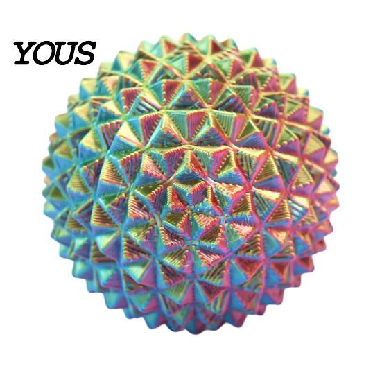 Desk Stress Reliever 3D Printed Spiky Ball Toy, Relief Mini Textured Ball, Massage Decompression Toy for Home Office School