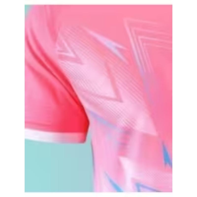 Popular print design textureless 1pc quick-drying sports T-shirt table tennis badminton fitness training shirt