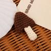 Hand-Crocheted Mushroom Hair Clip & Mini DIY Keychain Accessories Set