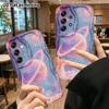 Phone Case: 2D Samsung Galaxy A34 A35 M05 M06 S20 S22 S21 FE Plus 5G Case, Pink and Purple Heart Planet, Christmas and Halloween Gift