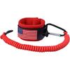 Boat Kill Switch Lanyard with Wrist Strap Compatible with Mercruiser Outboard Motor Emergency Stop Switch Safety Cord Replace 8M0092850 with USA Flag