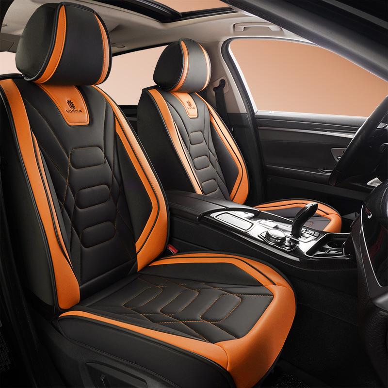 1 ks Univerzální PU kožený potah předního sedadla Odolný a prodyšný polštář Vodotěsný Ochranný polštář Potah autosedadla