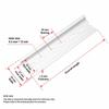 Aluminum DIN Rail Universal Type Terminal Blocks Durable Slotted Guide  Electrical Installation