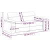 VidaXL Canapé à 2 places noir 140 cm tissu 4105309