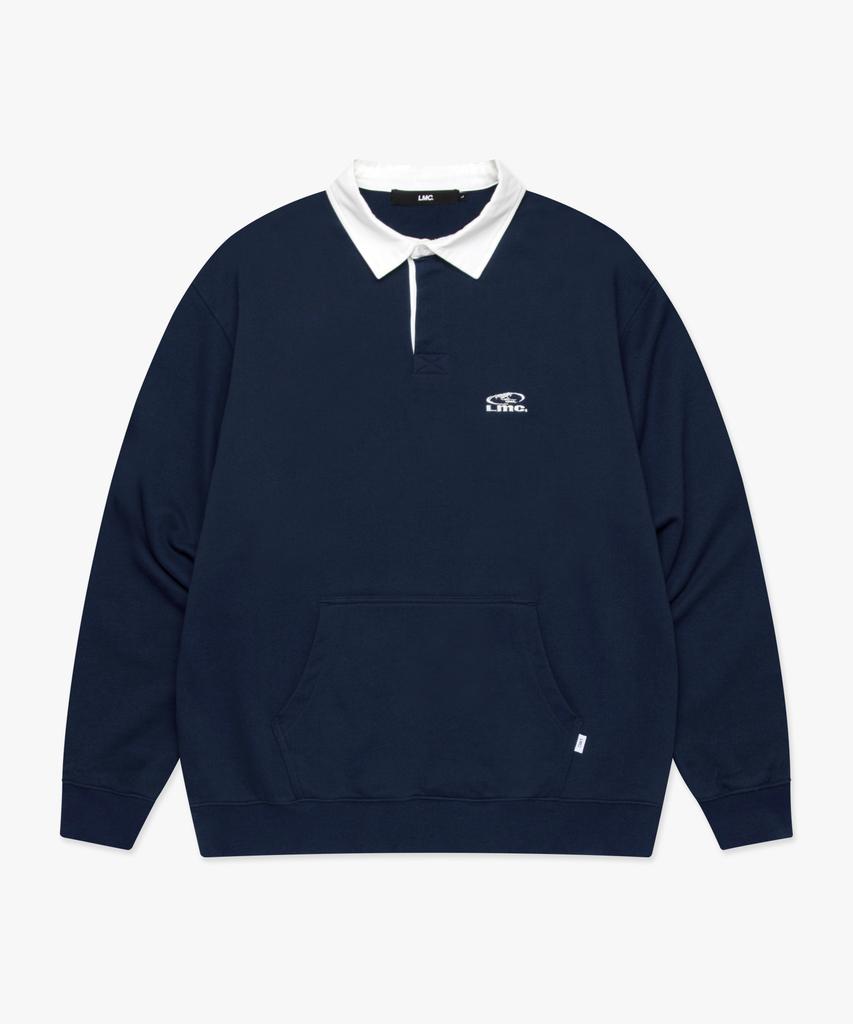 Oval Collar Sweatshirt Navy