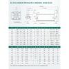 SC Standard-Luftzylinder SC32/40/50/63mm Bohrung Kleiner Pneumatikzylinder Kolben 25/50/75/100/150/200/250mm Hub