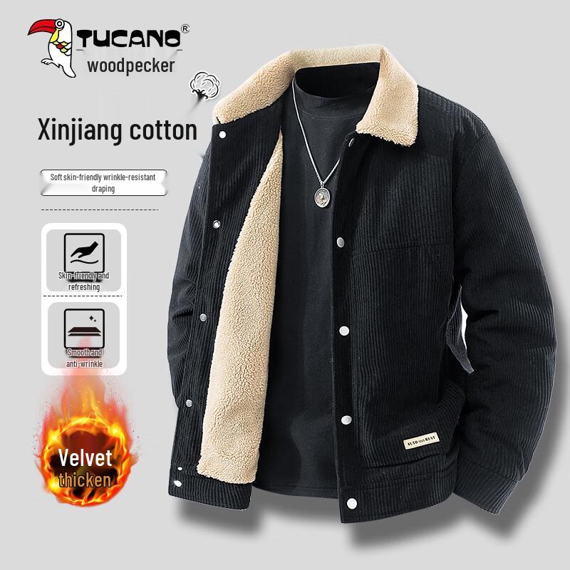 Tucano Men's Fall/Winter Corduroy Collar Workwear Jacket