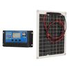 Solarmodul-Kit 15W DC 12V 24V 50A IP67 Wasserdicht Hocheffizientes Solarmodul und Solarladeregler für Wohnmobil