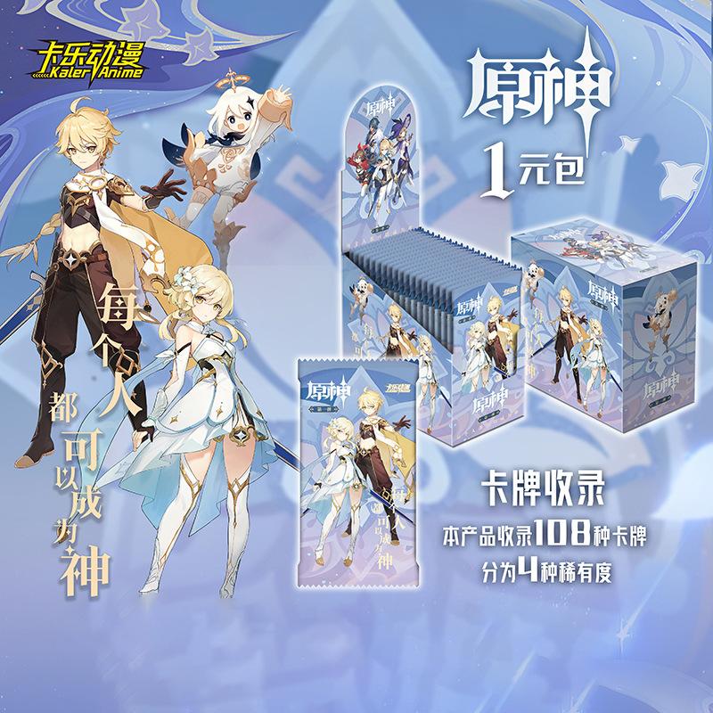 Genuine Genshin Impact Card Anime TCG Game Collection Pack Booster Box Hu Tao Raiden Shogun Rare SSP Cards Children's Toy Gift