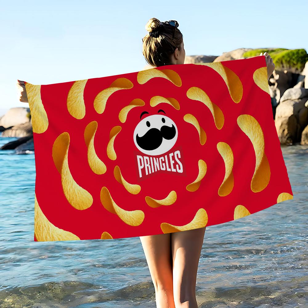 Mode P-Pringles L-LLC Große Mikrofaser-Strandtücher Schnelltrocknendes Handtuch Sandstrandtücher Handtuch für Pool Reisen Schwimmbad Yoga