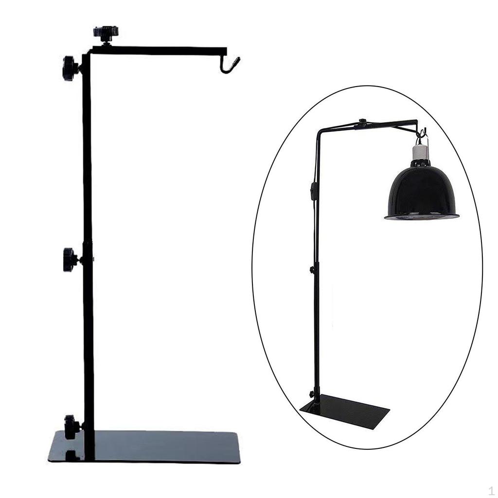 Nastavitelný držák lampy pro plazy, přenosné podpůrné ještěrky a gekony