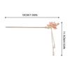 Chinese Style Lotus Hair Sticks Chinese Style Alloy Lotus Simple Hairpin Suitable for Girls Hair Accessories