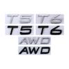 3d Metal T5 Logo T6 Emblem AWD Letters Car Trunk Badge Sticker