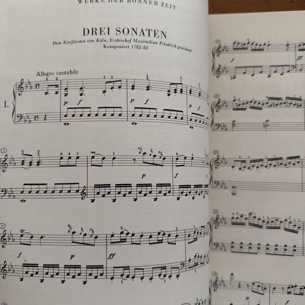 [USED] Beethoven Piano Works: Original Edition, Henle Edition, Imported Sheet Music