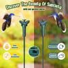 1PC Solar Powered Fluttering Hummingbird Butterfly Wobble Garden Decor Solar Garden Stakes Yard Decor For Patio Yard Flower Bed