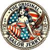 Sailor Jerry Vintage Metal Tin Sign 8x8 Inch Retro Wall Art Home Bar Kitchen Decor Man Cave