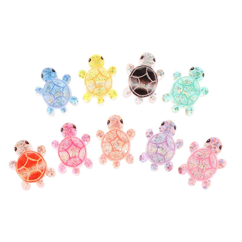 2Pcs Mini Turtle Garden Micro Landscape Resin Crafts Tiny Turtle Miniatures Home Decoration Ornaments Gift