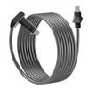 6FT 1.8M Satellite POE Cable 1200mbps 24AWG Single Copper Core Waterproof Satellite Router Cable