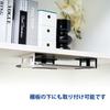 BeishiTenwaymili Laptop Storage Bracket, Under-Desk Storage Hardware, Notebook and Tablet Holder with Screws, Under-Desk Laptop Storage Bracket, PC Ra