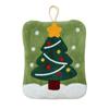Water Absorption Christmas Hand Towels Coral Fleece Cleaning Dishcloths  Xmas Decor
