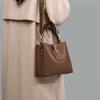 Bucket Women's Bags, Leather Shoulder Handbags, Simple and Versatile Commuter Messenger Bags