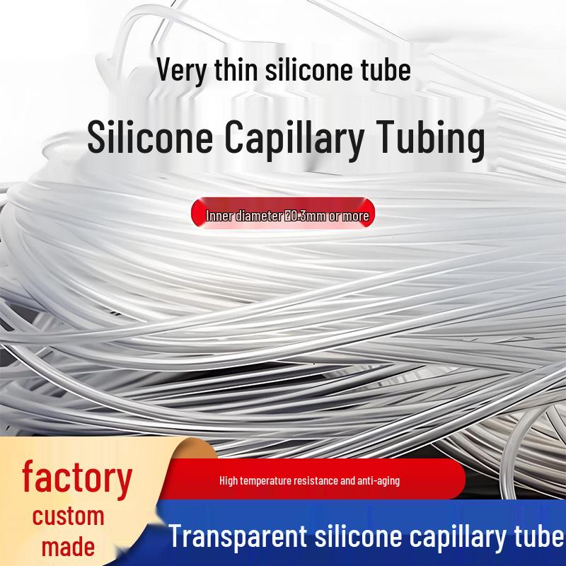 Food Grade Transparent Silicone Capillary Tube [Small Size] 0.5mm–3mm Soft Tube