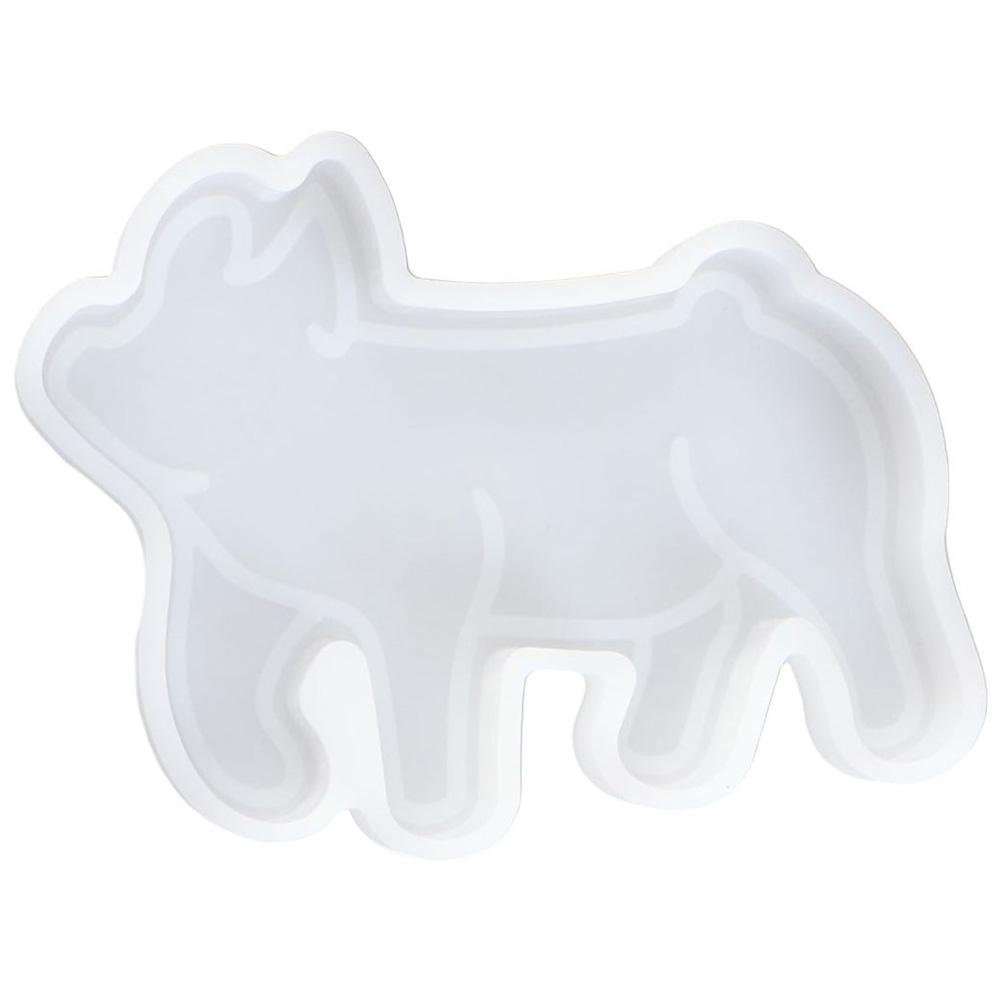 

Freshie Mould Silicone Silicone Pig Shape Silicone Mould White 11.4*9.3*2.7 Cm Car Freshie Silicone Mould Pendant светло-серый