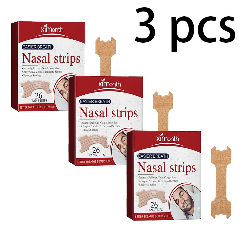 XIMONTH Nursing Nasal StripNighttime Sleeping ConditionDiscomfortOpen MouthSnoringSnoring Nursing Nasal Strip