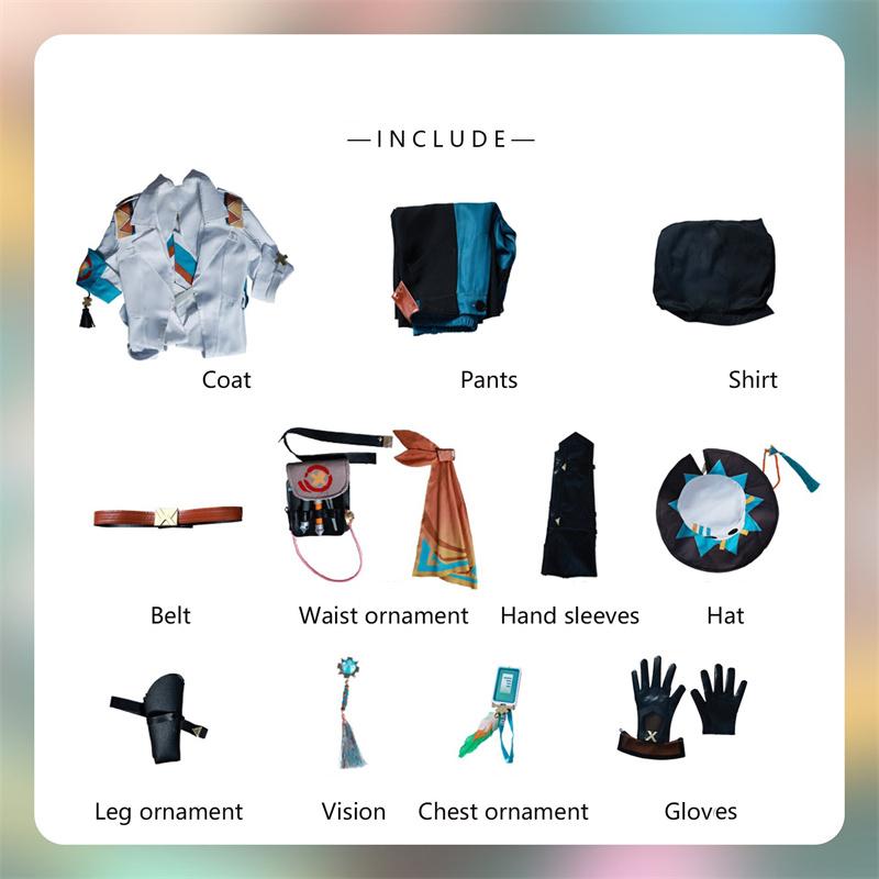 

Game Genshin Impact Ifa Cosplay Costume Natlan In The Wake Of Wandering Winds Veterinarian Ifa Men Halloween Party Suit XL