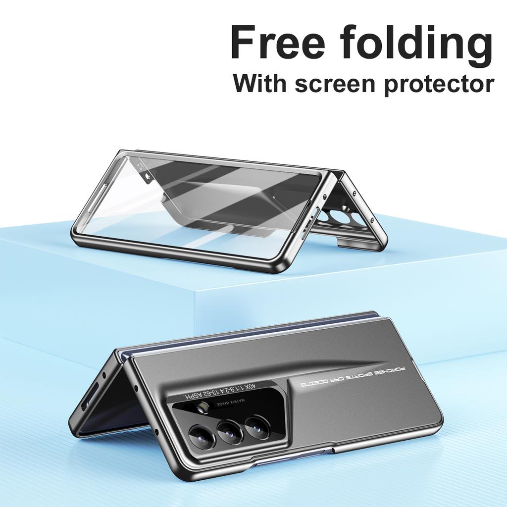 For Samsung Galaxy Z Fold 8 7 6 5 4 Hinge Pen Slot Case Armor Shockproof 360 Full Screen Protector Tempered Glass Folding Cover