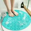 WTEMPO Runde rutschfeste Duschmatte für Badezimmer, Badematte, Heim-WC, Saugnapfmatte, Anti-Fall-Massage-Fußpolster