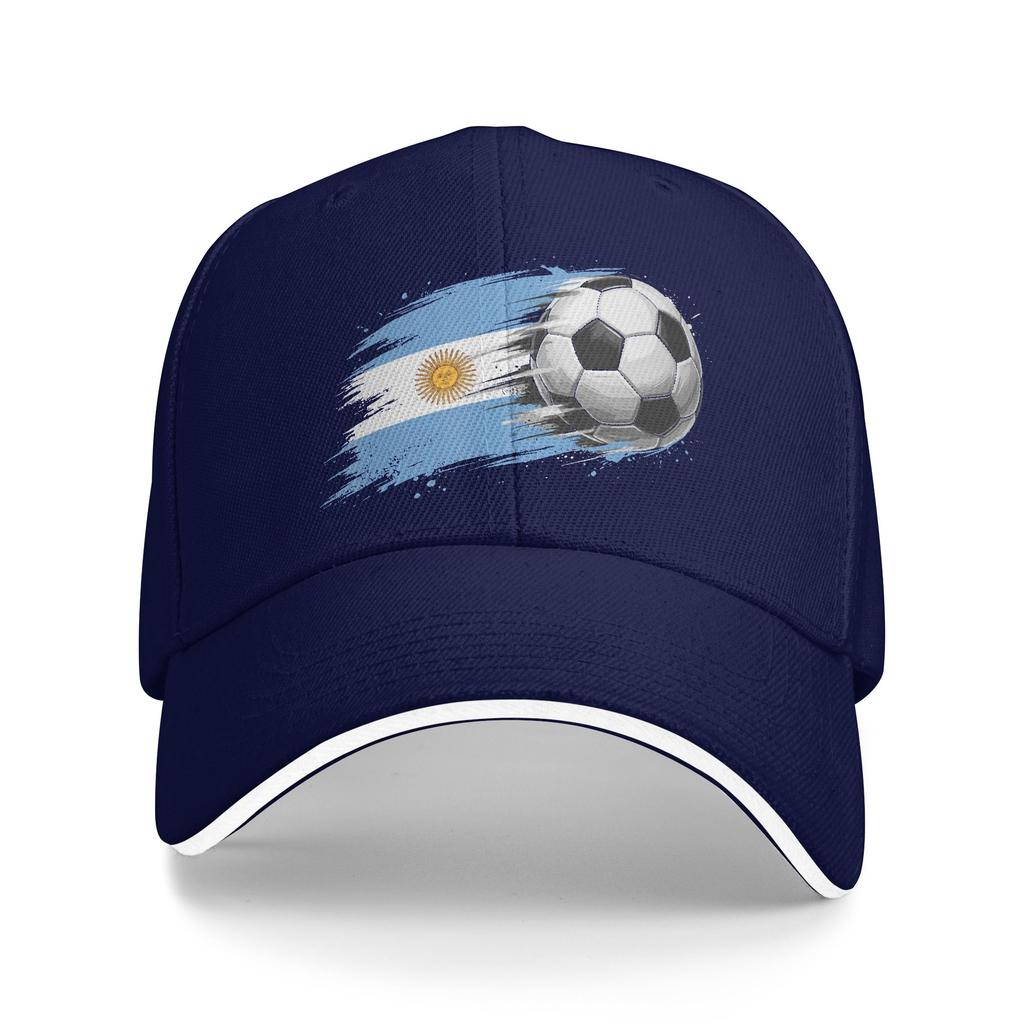 Argentina Soccer Ball Argentina Flag Baseball Cap Casual Trucker Hat Summer FeUnisex Unisex Outdoor Sport Baseball Caps