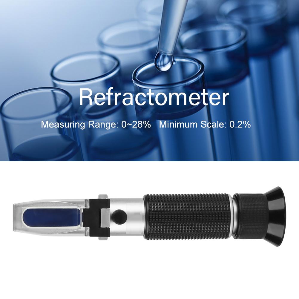 1pc Professional 0 28percent  Accurate Salinometer Refractometer Food Salinity Tester Meter