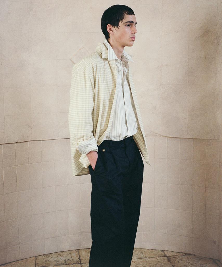 SHIRTER Alex Double Pleats Chino Pants (Navy)