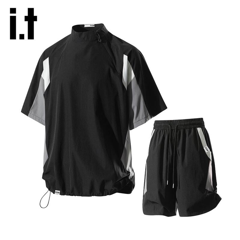 Izzueit Men s Quick-Dry Casual Sportswear Set L
