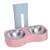 Wall Mounted Pet Feeding Bowl Stainless Steel   Height Double Bowls Wall Pet Dish Feeding Station