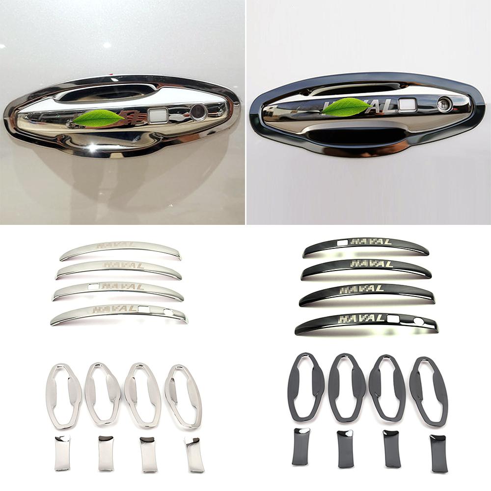 

Для Haval F7 F7X 2018-крышка дверной ручки из нержавеющей стали, накладка на чашу боковой двери, хромированный стиль, внешний вид