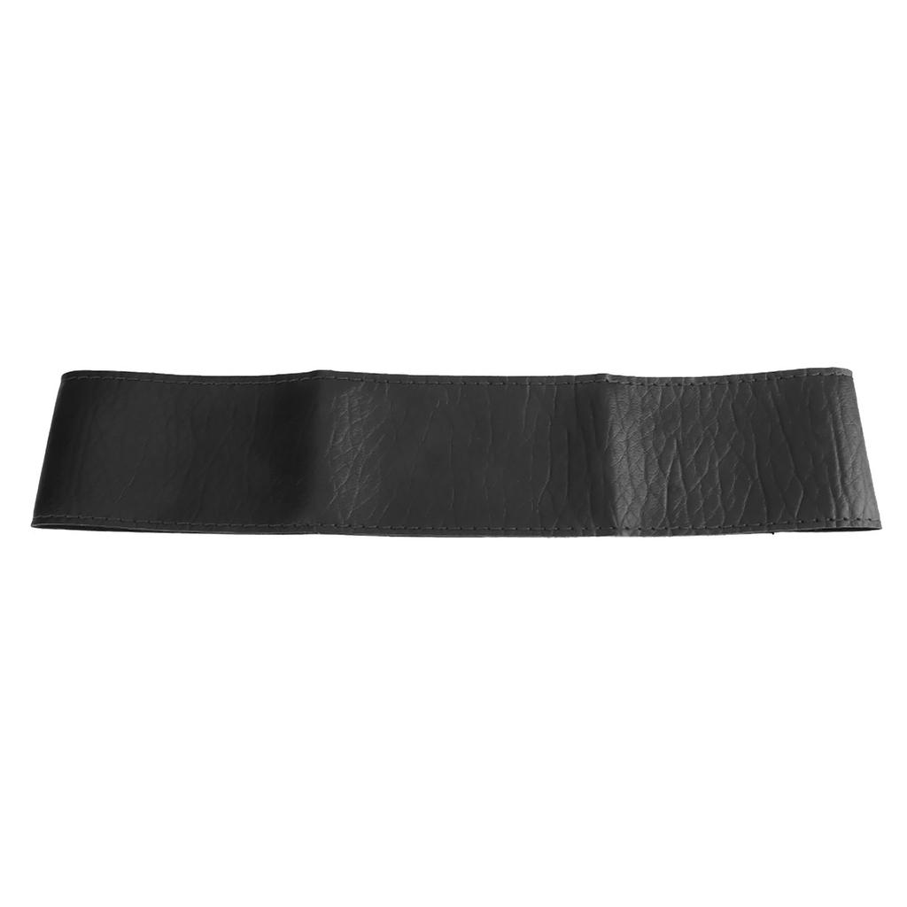 Steering Wheel Cover Elephant Skin Grain Leather   Sewing with Needles Thread Car Interior Accessory