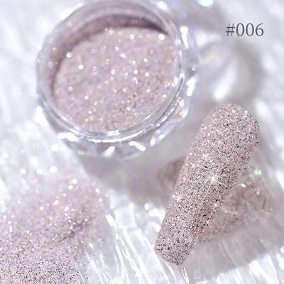 8 kolorów paznokci kryształowy proszek diamentowy kolor tęczy brokat błyszczący pigment szkło holograficzne mikrowiertło zdobienia paznokci dekoracje